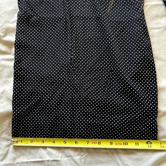 Elle Black and White Polka Dot Trouser Long Leg Wide Pants - Picture 8 of 9